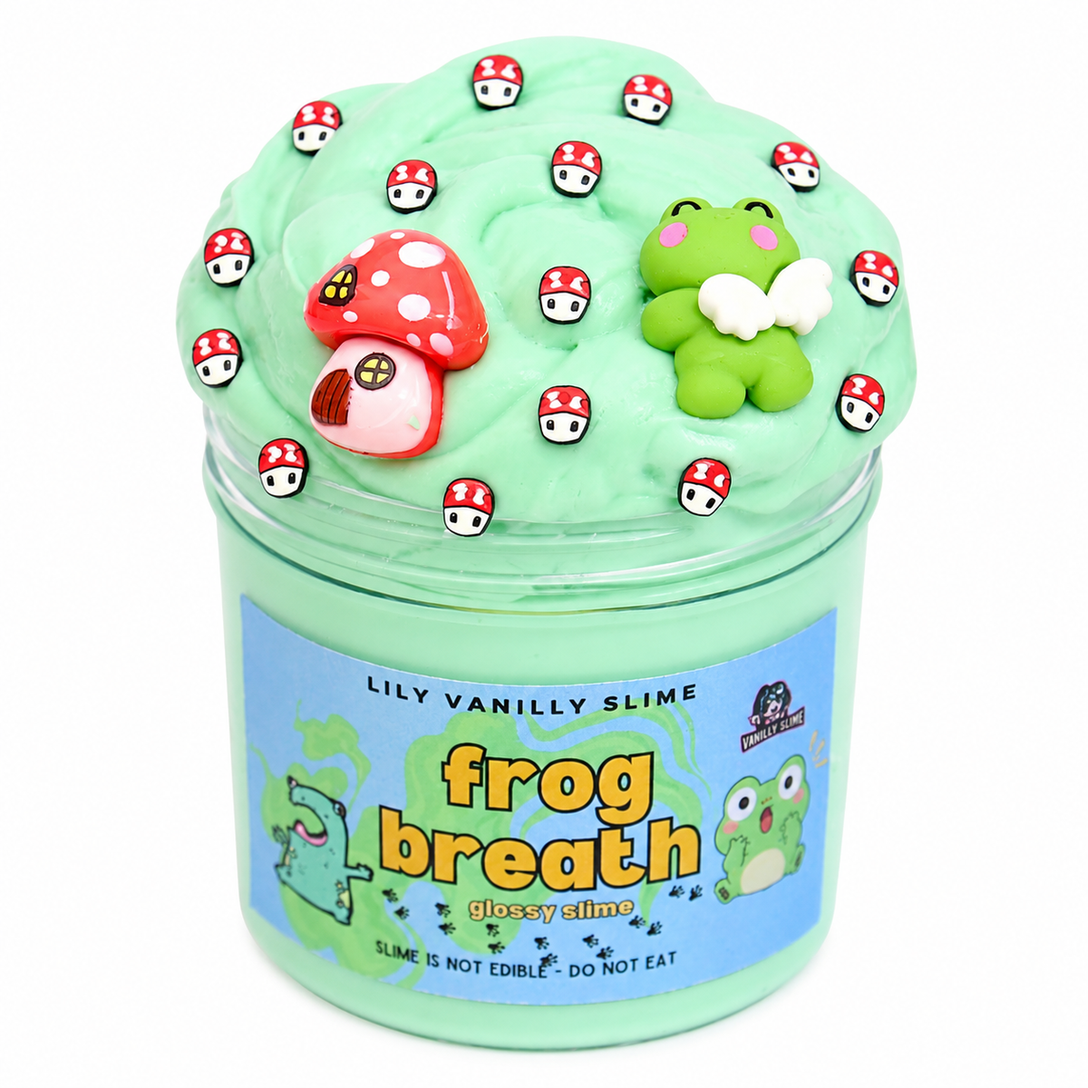 Frog Breath Mint Scented Glossy Slime | Lily Vanilly Slime | Lily