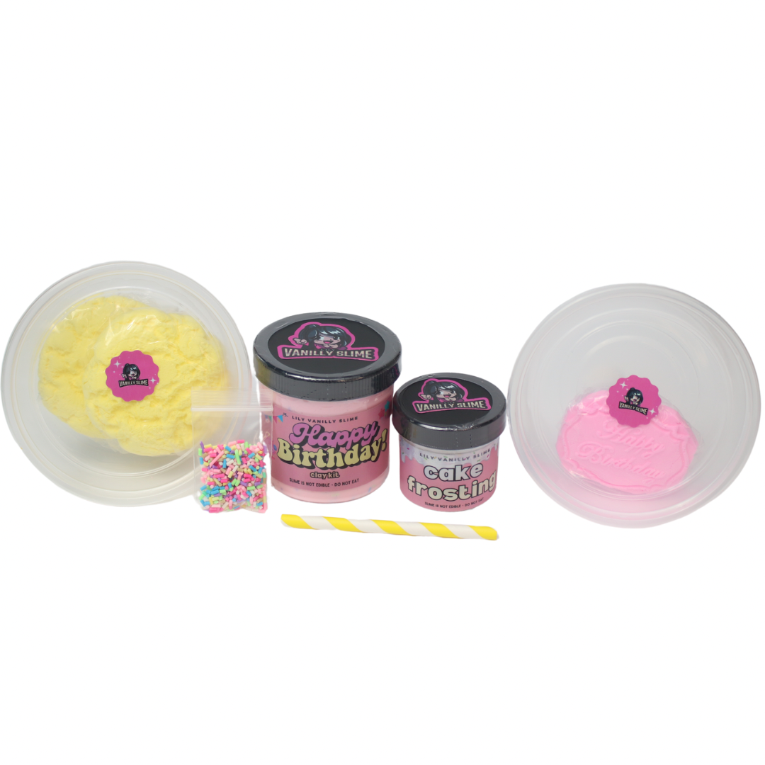 Happy Birthday Slime Clay Kit | Lily Vanilly Slime