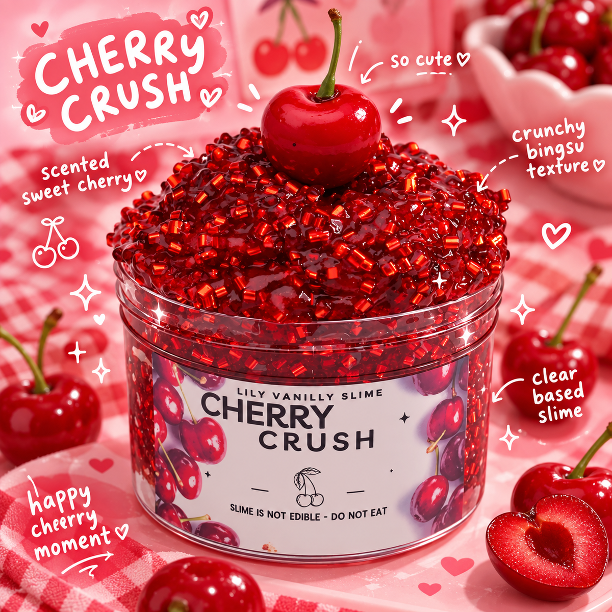 Cherry Crush Lily Vanilly Slime