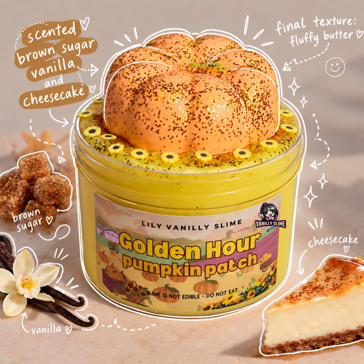 Golden Hour Pumpkin Patch Lily Vanilly Slime